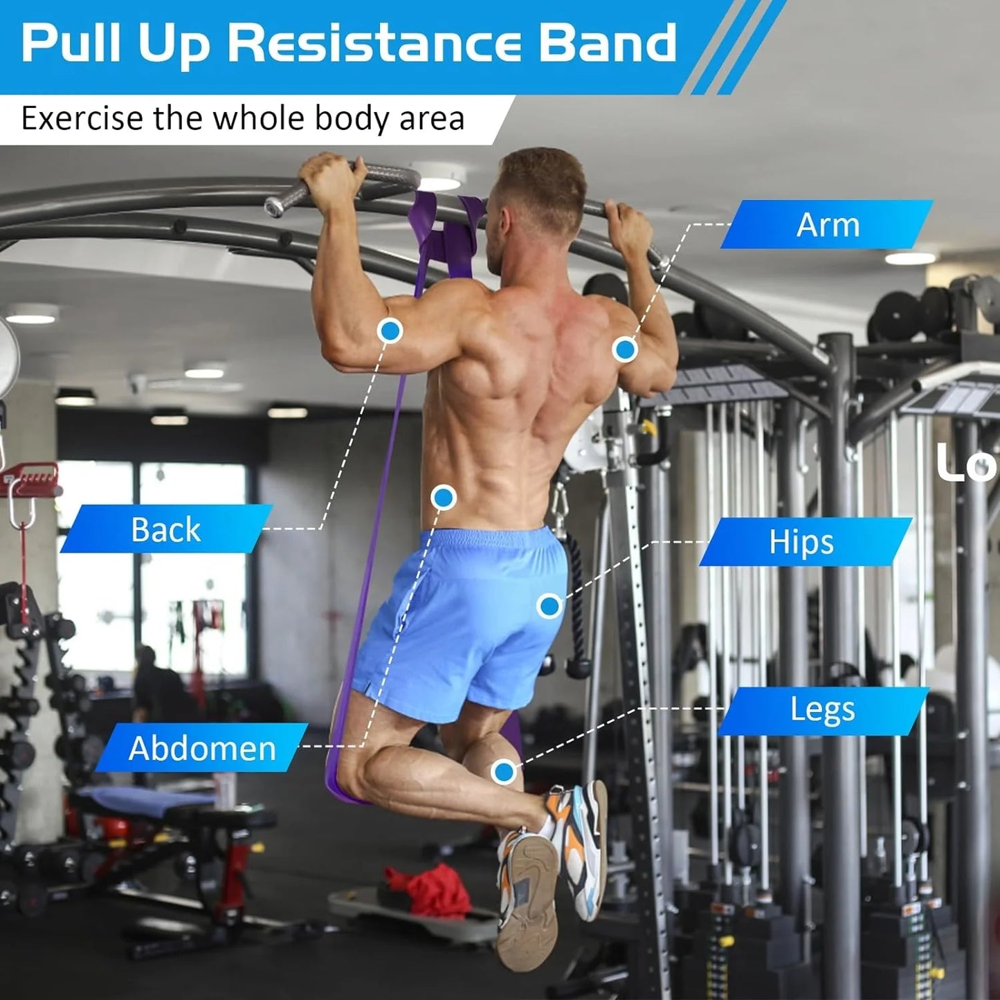 Latex Pull up Resistance Bands Elastic Loop Strength