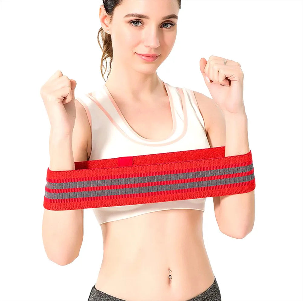 Fitness Resistance Band Buttocks Expansion Cloth Rubber