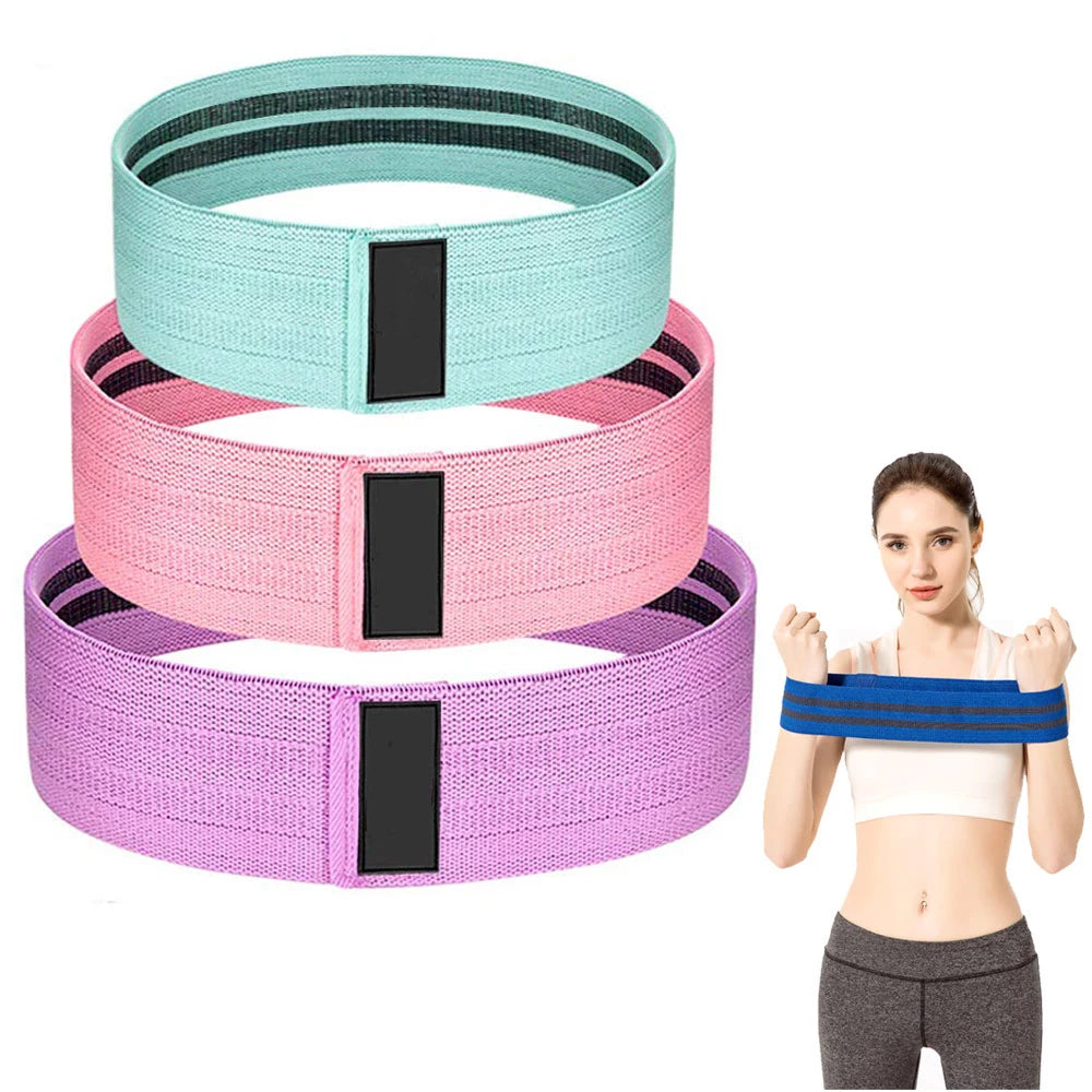 Fitness Resistance Band Buttocks Expansion Cloth Rubber