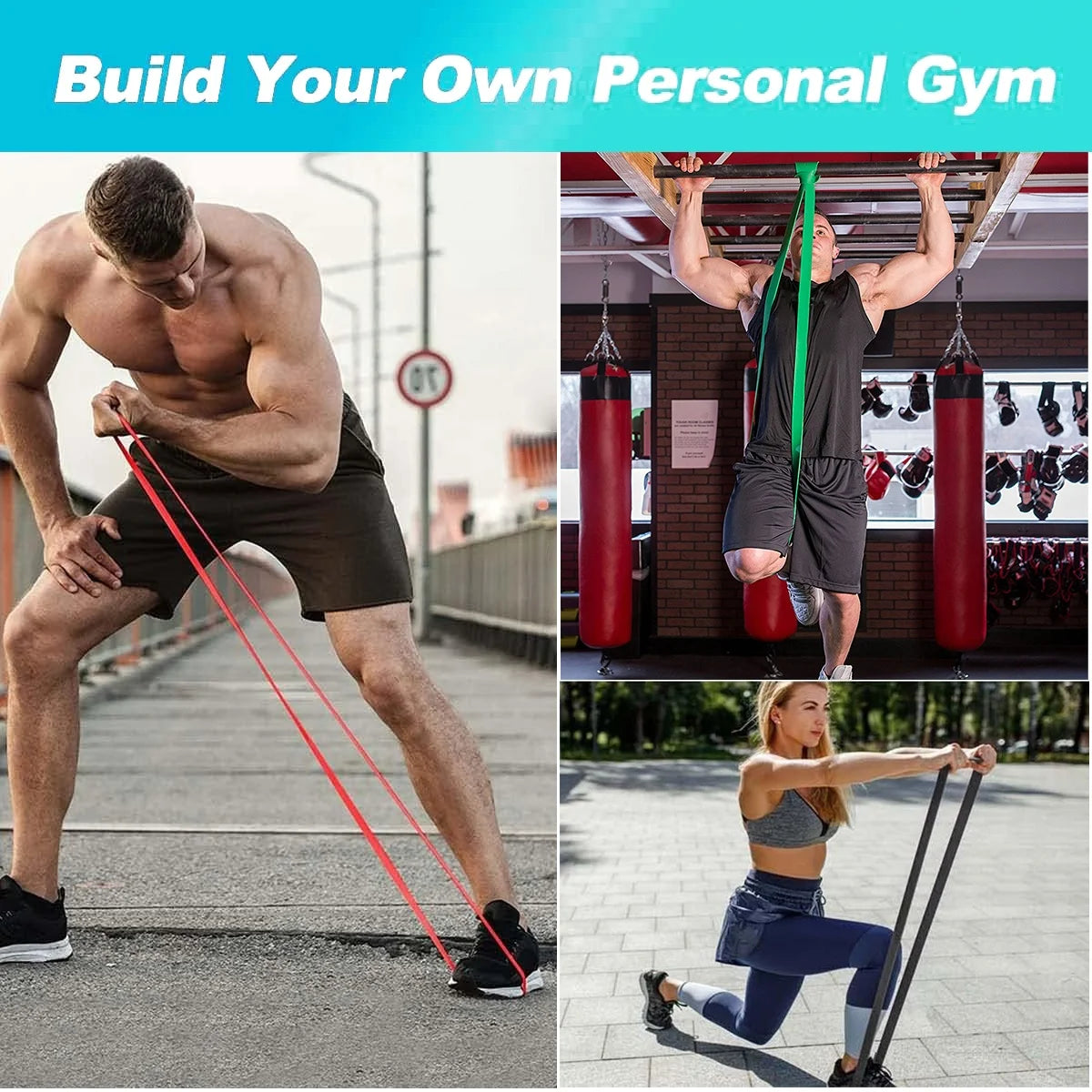 Latex Pull up Resistance Bands Elastic Loop Strength