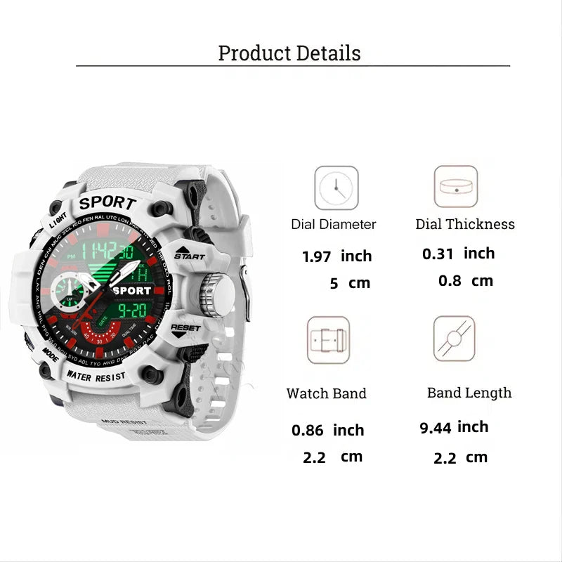 Fashion Sport Watches Men Shock Resistant
