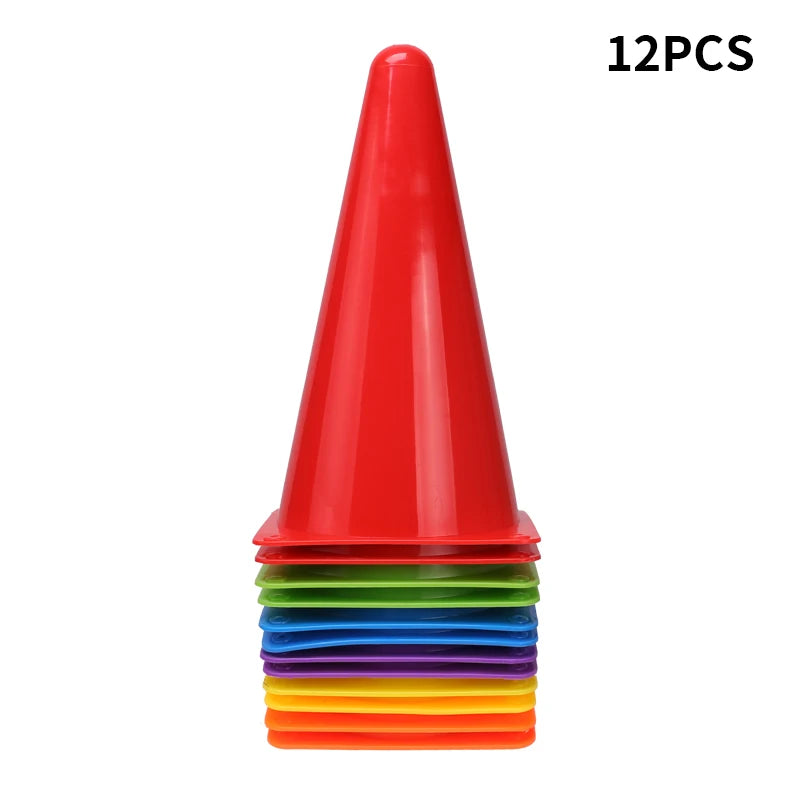 12PCS  Training Marker Equipment Agility Cones
